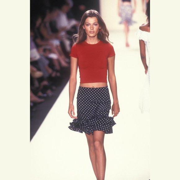 Vintage Ralph Lauren Collection Purple Label Silk Skirt, Spring 2000 - Picture 3 of 10